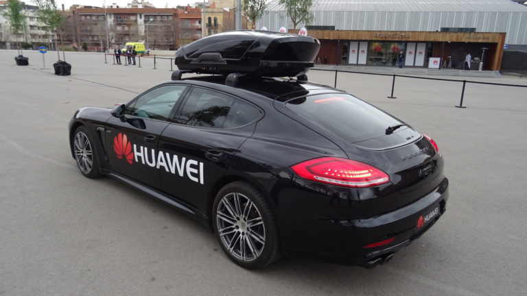 Watch a Huawei Mate 10 Pro Drive a Porsche Panamera