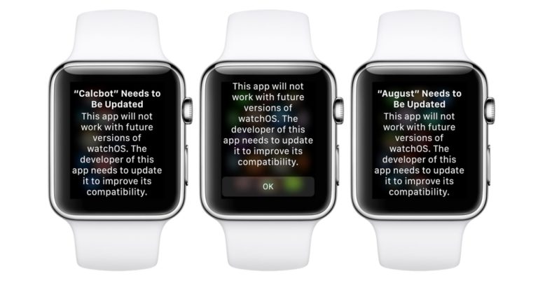 Apple Watch beta includes warning for old apps, suggests watchOS 5 will drop support