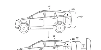 Ford patents unconventional method for battery-swapping EVs