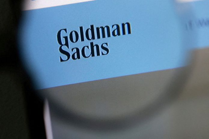 FILE PHOTO: Illustration shows Goldman Sachs logo